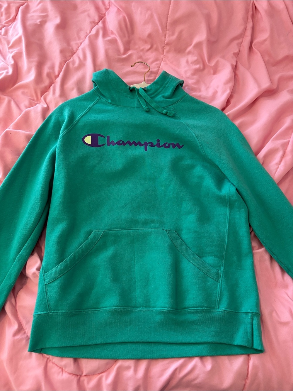 Champion Teal Green Hoodie